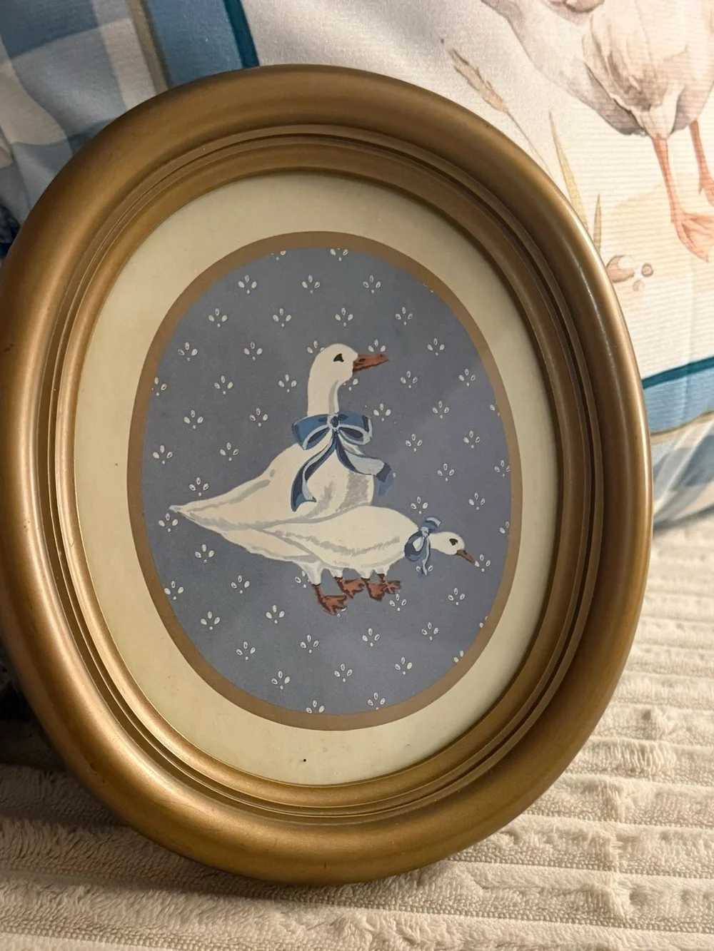 Gold Oval Goose Picture Frame - Home Accents